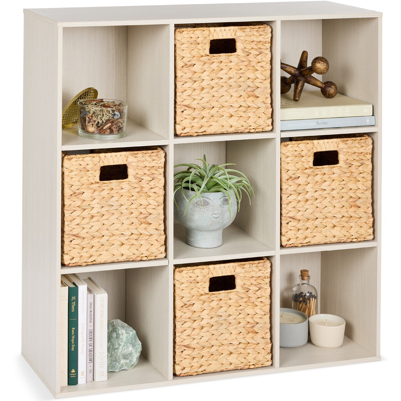 Best Choice Products 9-Cube Bookshelf, 13.5in Display Storage System, Organizer w/ Removable Back Panels